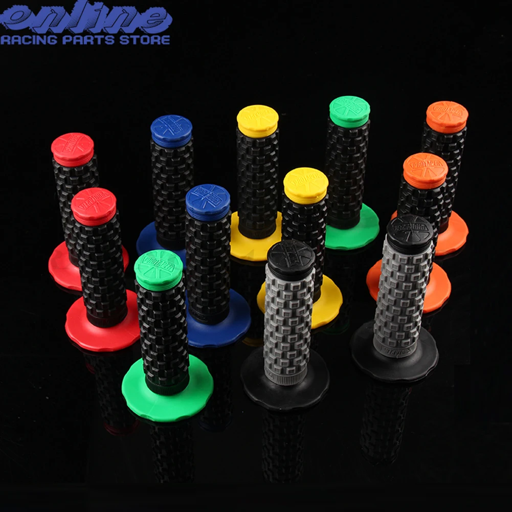 Motorcycle Grip Handle Dirt Bike Rubber Grips 22mm Handle Grip Double Color Top Moto Grips For ATV Motocross Accessories