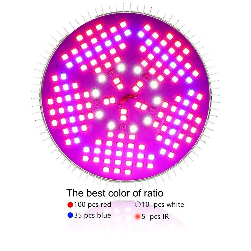 100W LED Grow Light Bulb, 150 LED Plant Bulb Full Spectrum Grow Lights for Indoor Plants, Garden, Flower, Vegetables, Greenhouse