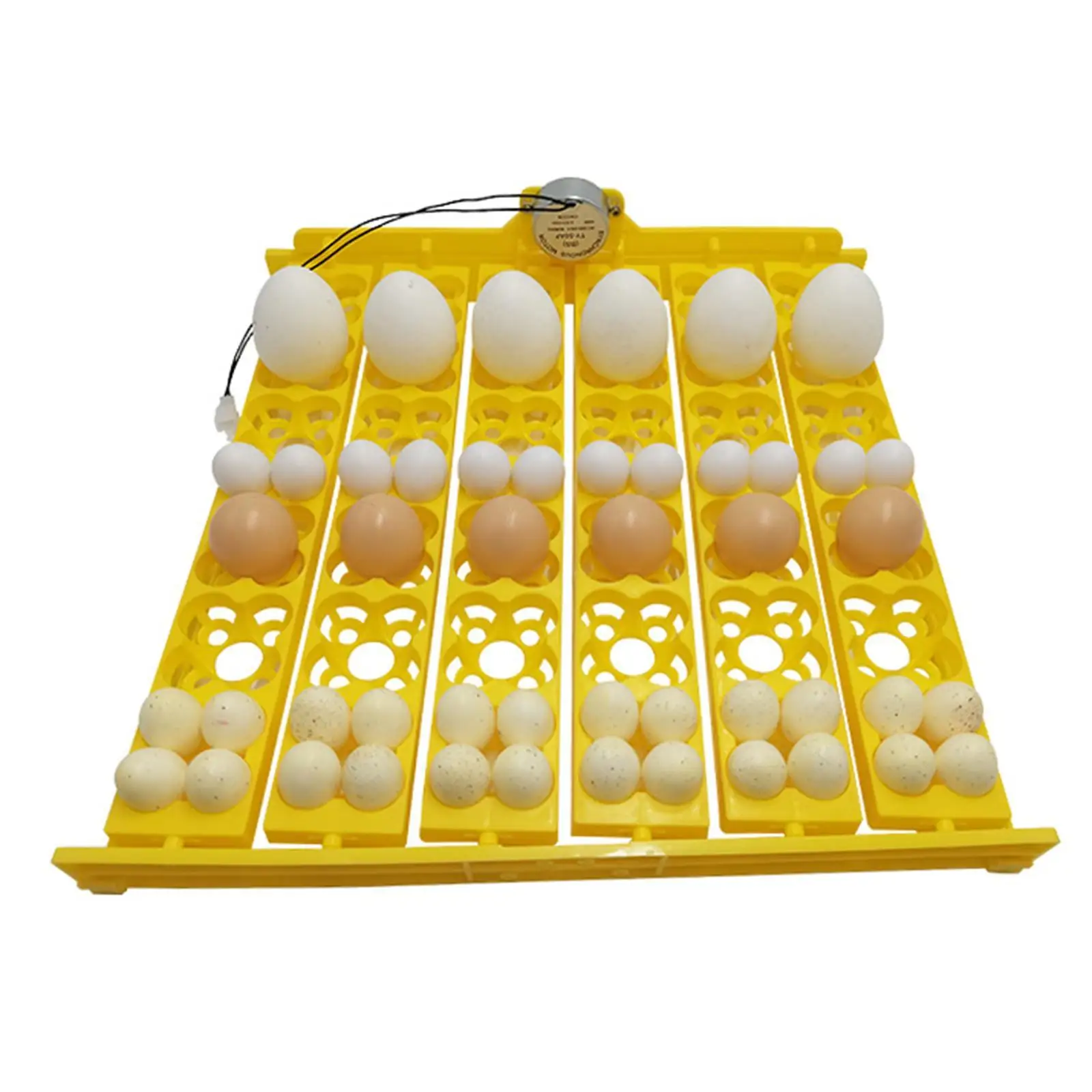 

36/156 Eggs Incubator Automatic Turning Tray for Chicken Quail Bird Yellow 12V