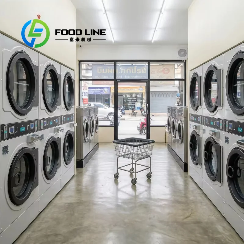 

15kg 20kg 25kg Electric Commercial Coin Operated Washer Dryer Stainless Steel Hotel Use Laundry Equipment Customize