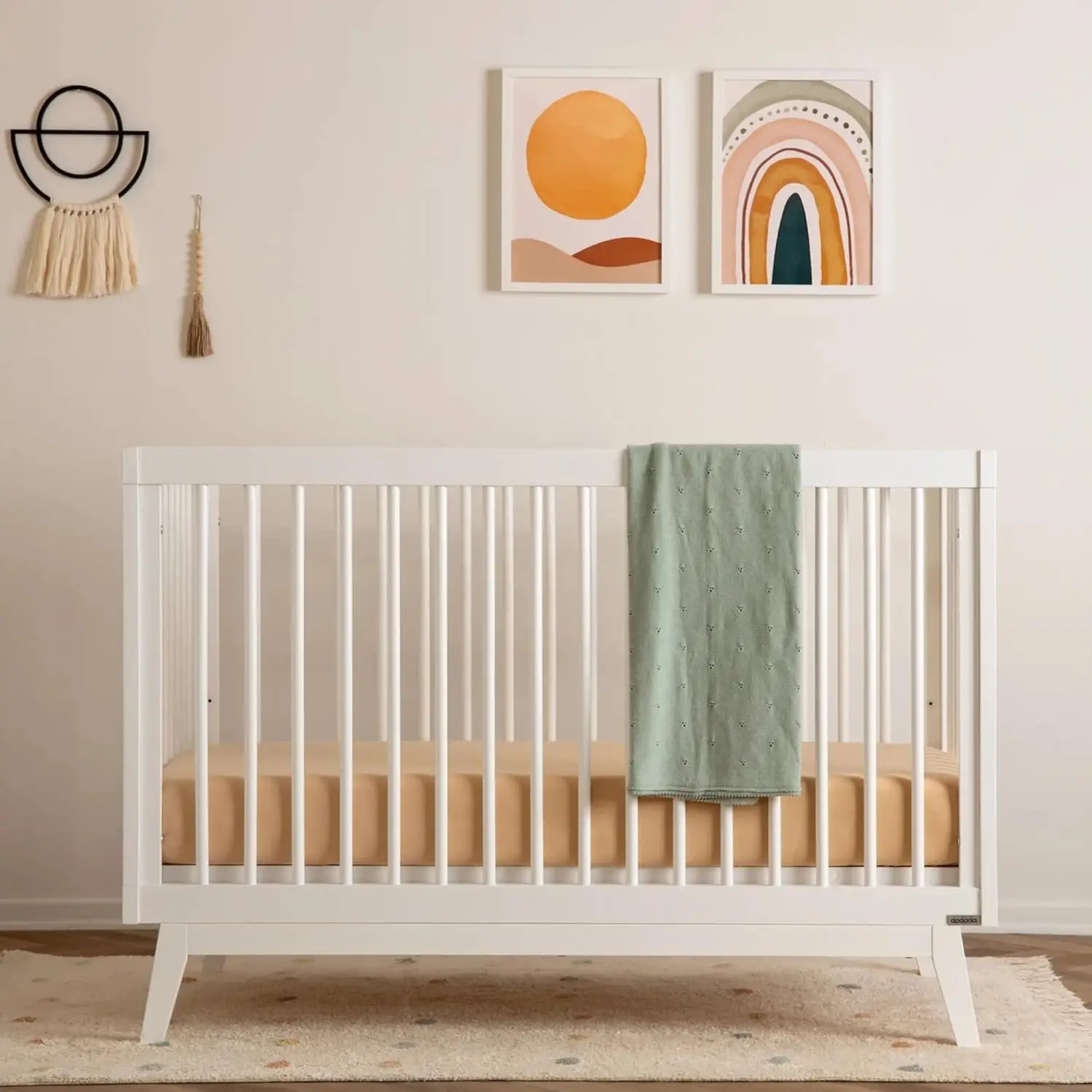 

Детская кроватка-трансформер Baby Soho 3-в-1 из дерева (от детской кроватки до кровати для малыша) - Сделано в Италии, сертифицировано GREENGUARD Gold, безопасно для детей, с возможностью индивидуальной настройки