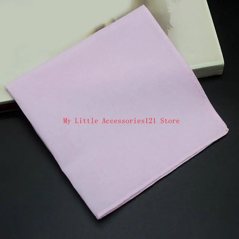 28x28 ซม. ชายหญิงผ้าเช็ดหน้าทึบสีธรรมดาแฮงคี่กระเป๋าผ้าขนหนูหัตถกรรมภาพวาดผ้าเช็ดหน้าผ้าเช็ดหน้าสำหรับผู้หญิง