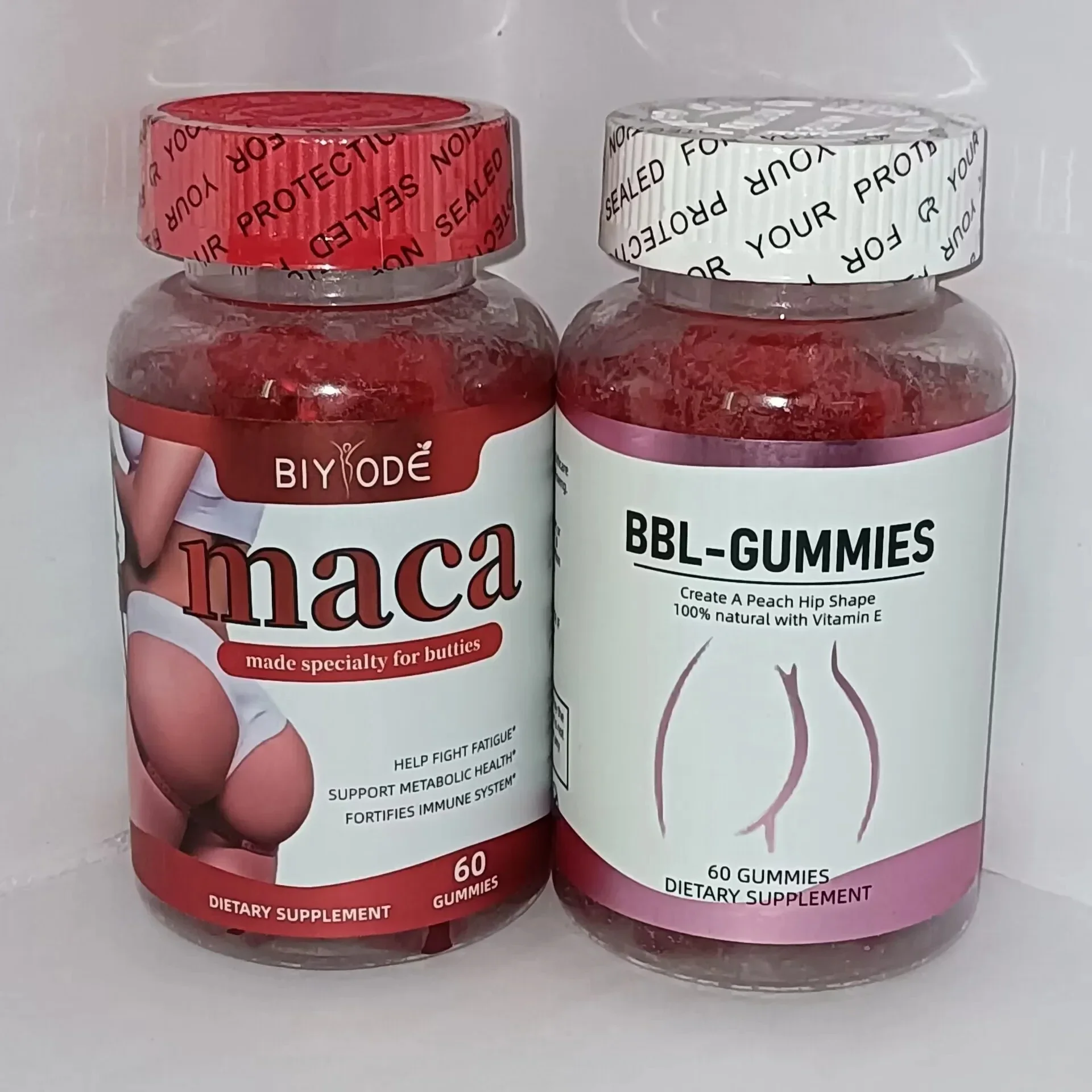 MACA GUMMIES+BBL GUMMIES Candy Create a 100% Natural Peach Shape