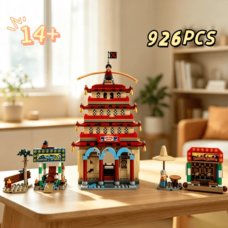 Nuevo 2026: 926 Piezas, Dragon Paradise Battle, Bloques de Construcción Clásicos de Arlong Park, Juguetes Creativos, Regalos de Cumpleaños y Navidad