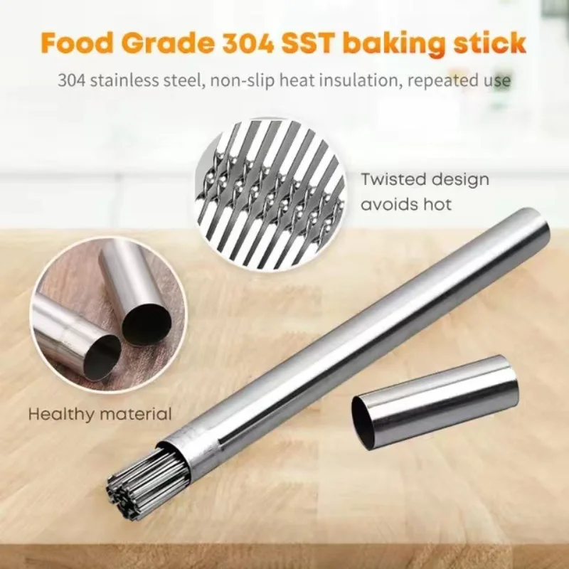 10/15/20/30pcs Reusable Barbecue Skewer Skewers For Garden Courtyard Stainless Steel Barbecue Skewer With 1pc Storage Box