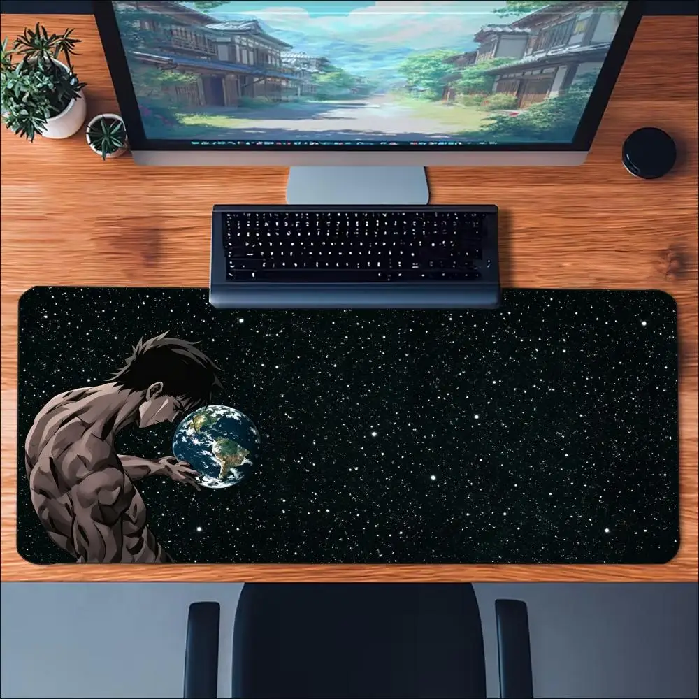 Starry Space Cosmic Anime Character Art Non‑Slip Rubber Mouse Pad For Precise Mouse Control Gaming Desktop Daily Sessions