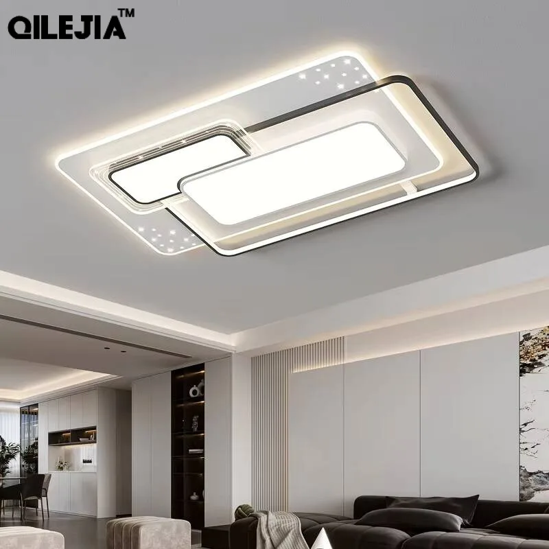 2025 New Led Living Room Ceiling Lights Modern Simple Atmosphere Bedroom Study Round Square Lamps Home Indoor Lighting Fixtures