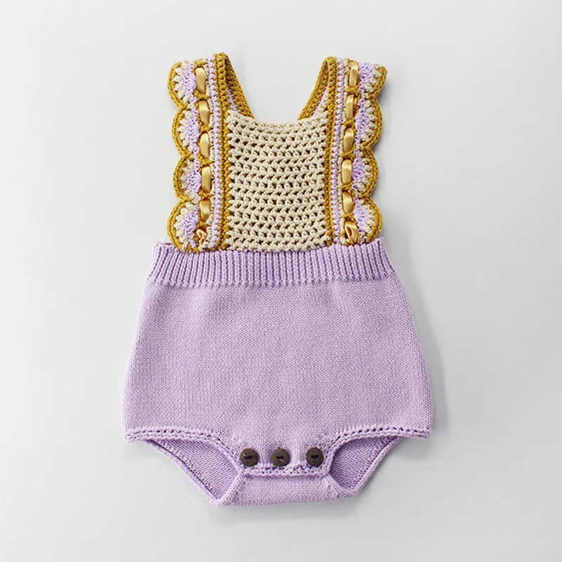 Spring Autumn Baby Boys Girls Knitted Rompers Baby Romper Set Infant Boys Clothes Jumpsuit Woolen Vintage Baby Clothes Overalls