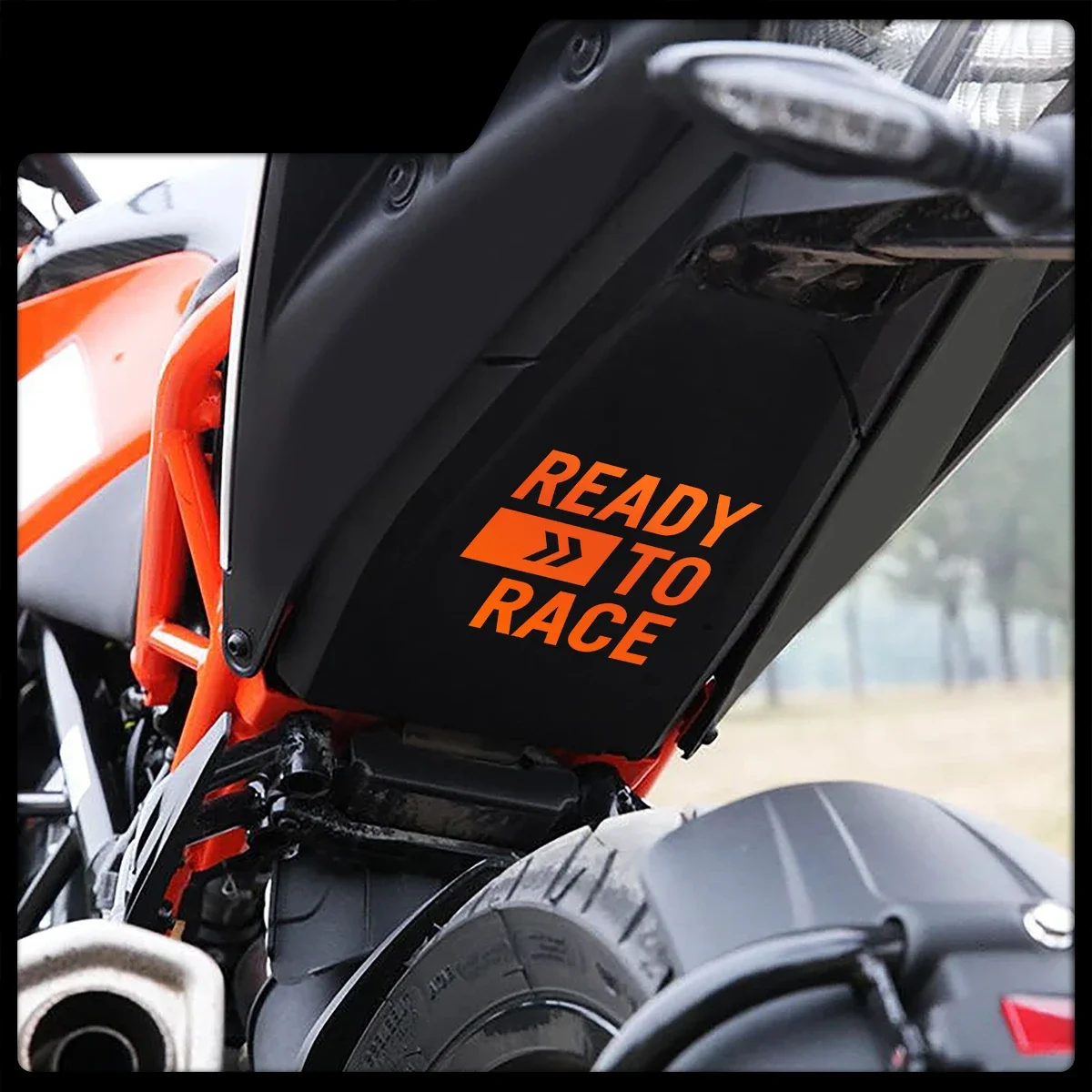 2PCS READY TO RACE Logo Motorcycle Stickers Waterproof Decals for KTM Super Adventure Duke RC 390 690 790 890 1090 1190 1290 R