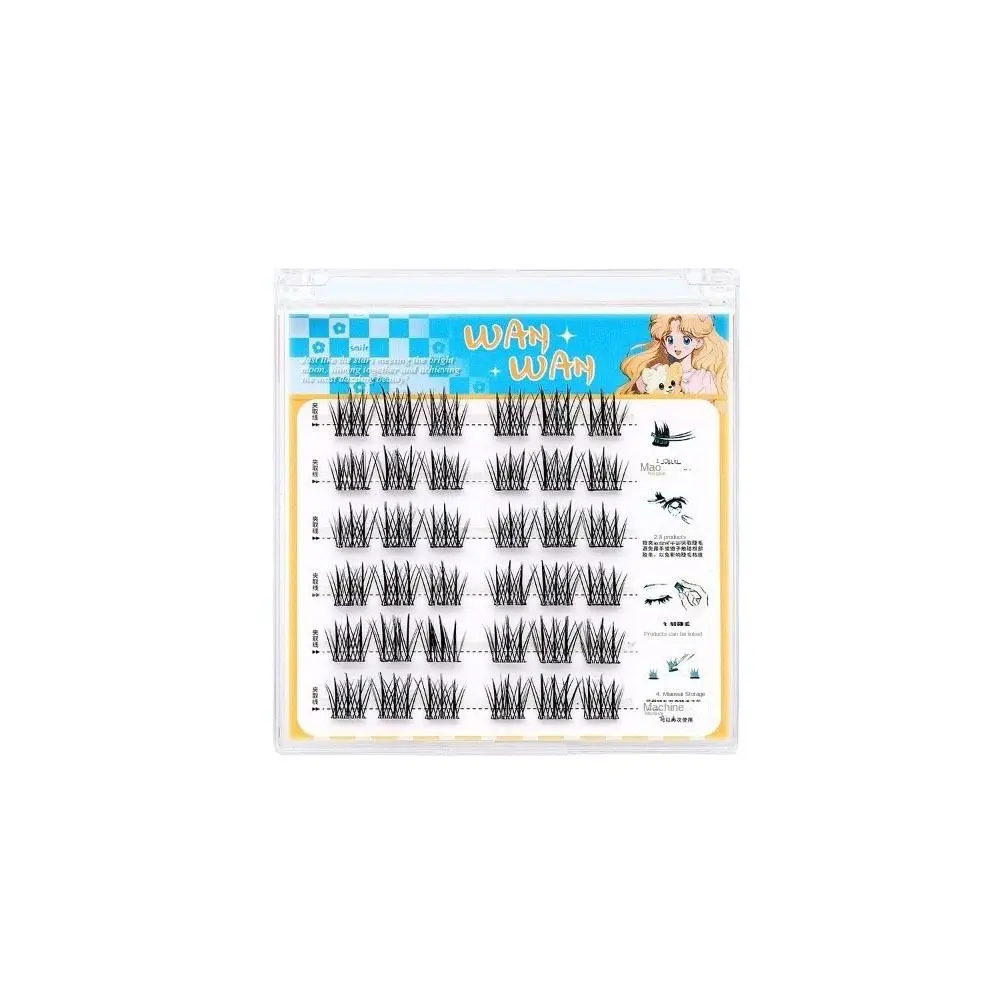 

Sweet Self-adhesive Lash Clusters DIY Reusable Adhesive False Eyelashes Makeup Long Lasting Glue Free Fake Lashes Makeup Tool