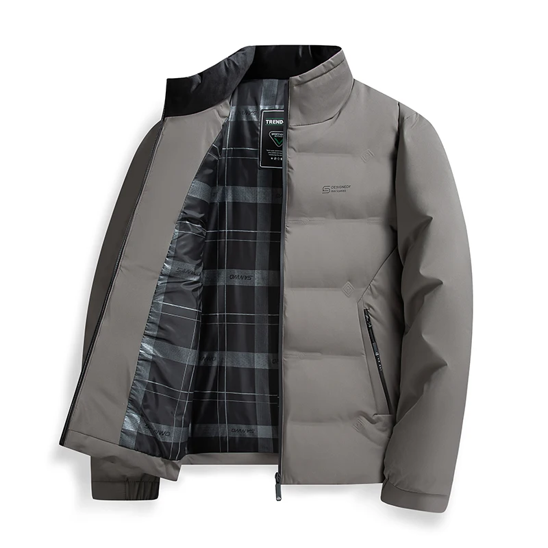 

Thiened down Cotton Jaet Men's Winter New Casual Duling Coat Middle-Aged And ly Dad Sle Winter Outerwear