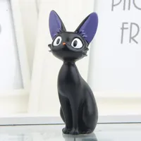 Diy Cute Cartoon Black Cats Japanese Anime Figurine Resin Kawaii Cat Desktop Decor Fairy Garden Miniatures Garden Home Decor