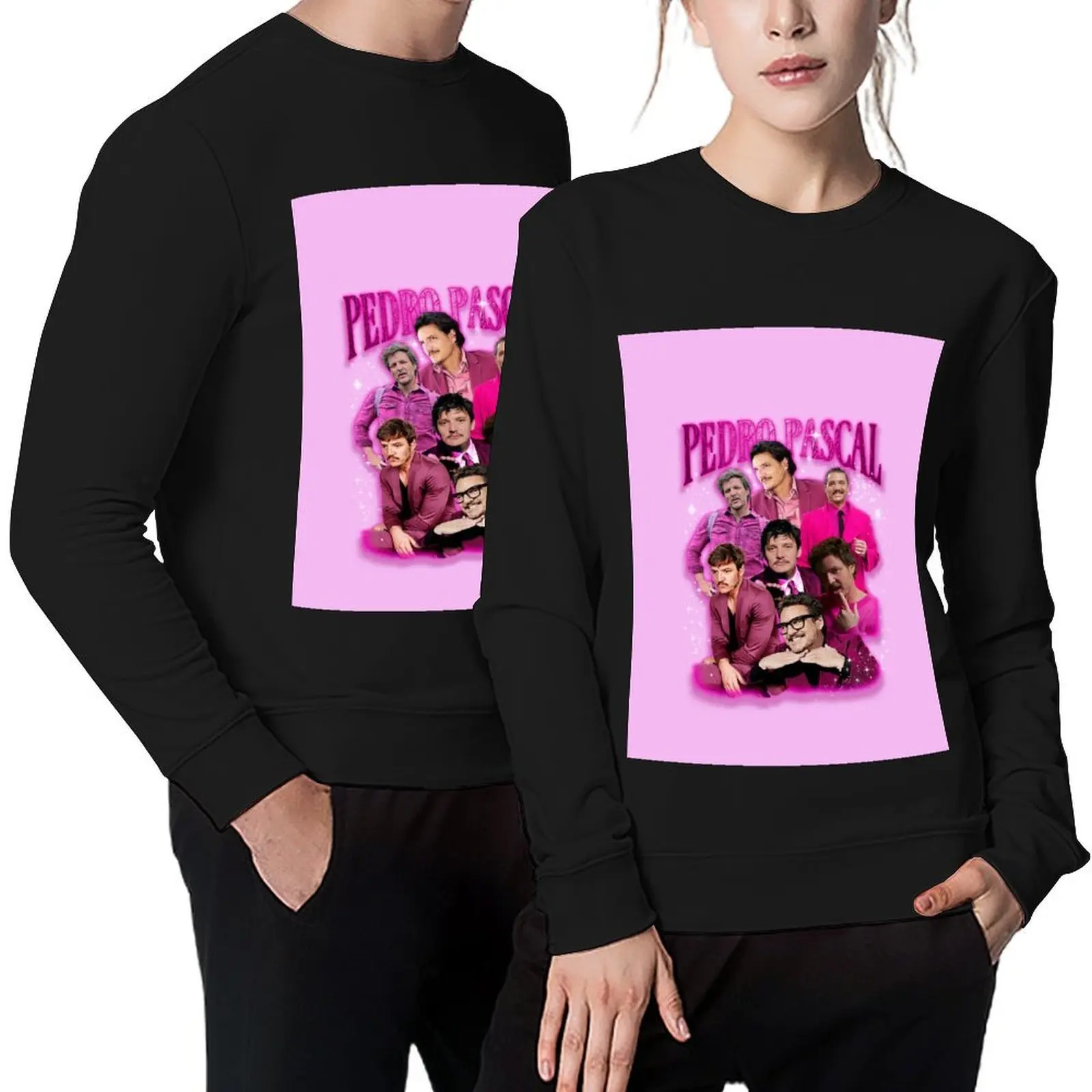 

Pedro Pascal in Pink Pullover men's coat men clothes korean style clothes tracksuit sweatshirt