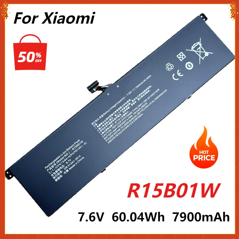 R15B01W New Laptop Battery for Xiaomi Pro 15.6