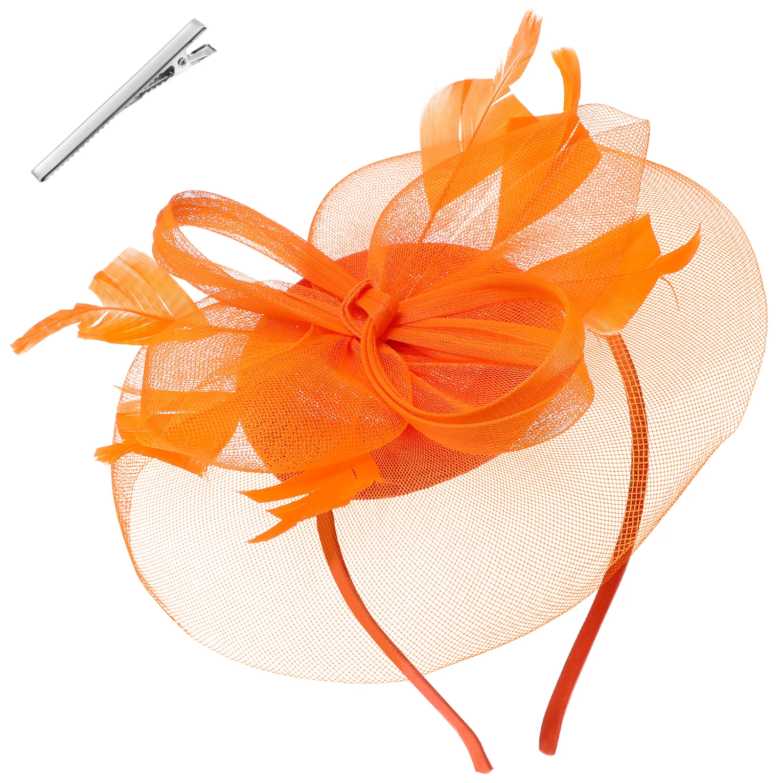 

Women's Flower Headband Hat Lightweight Comfortable Gauze Fascinator for Wedding Bride Banquet Anniversary Party Retro