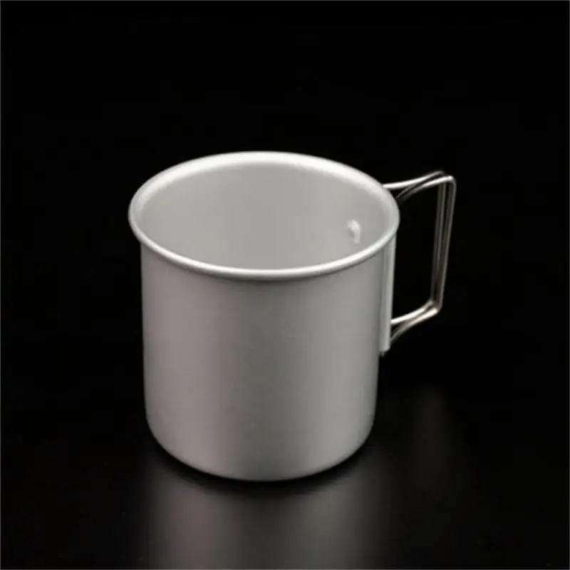 Large Capacity Water Cup Portable Camping Mug Aluminum Alloy Cup Camping Cooker Portable Cup