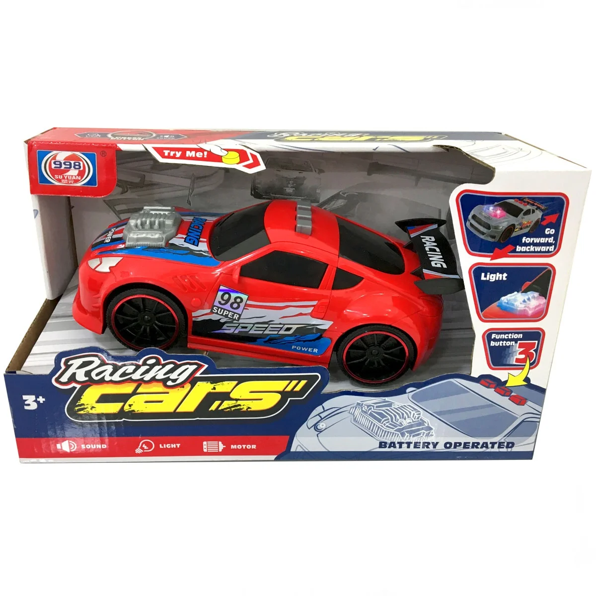 Racing Cars lighted voice battery sports car