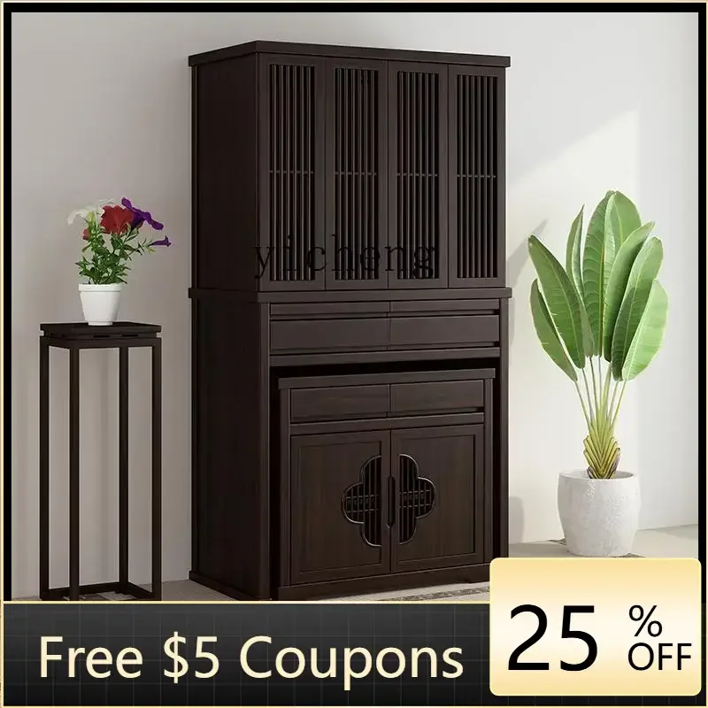 

GZ 1 Buddhist niche new Chinese vertical cabinet living room altar cabinet second floor table altar solid wood