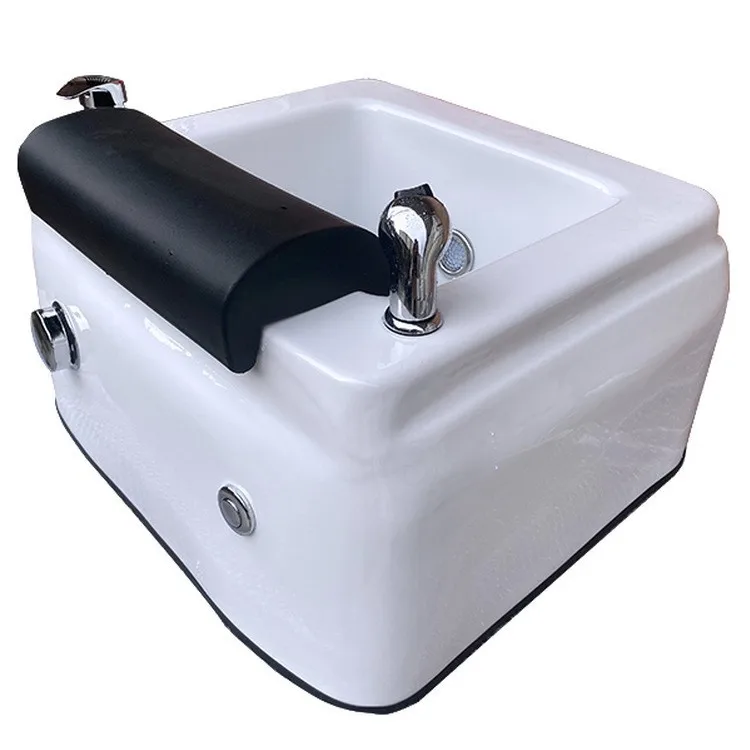 

Современная простая ванночка для ног с регулируемой спинкой и безтрубной системой гидромассажа для маникюра, педикюра и массажа ног