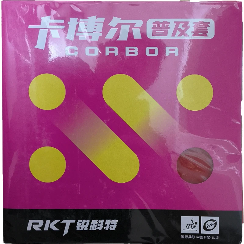 Corbor-Ping Pong Rubber with Sponge, 2x Reactor Corbor (Loop + Attack), Pips-in Table Tennis Rubber, Wholesale, Original