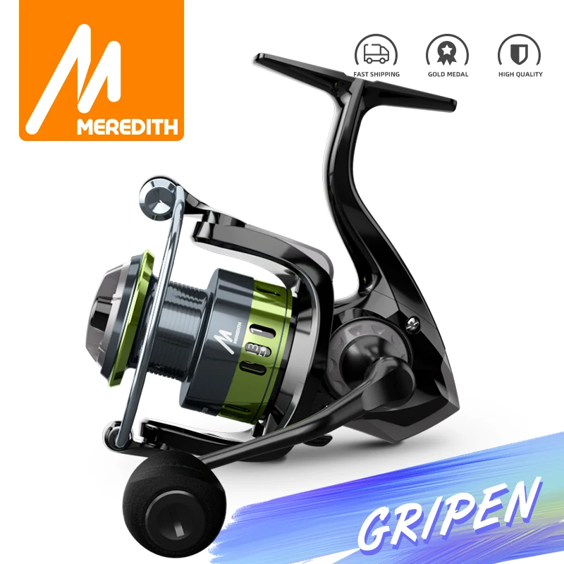 MEREDITH GRIPEN Series Stainless Steel Bearing  Spinning Fishing Reel 16KG Max Washer Drag For Sea Fishing Carp Fishing