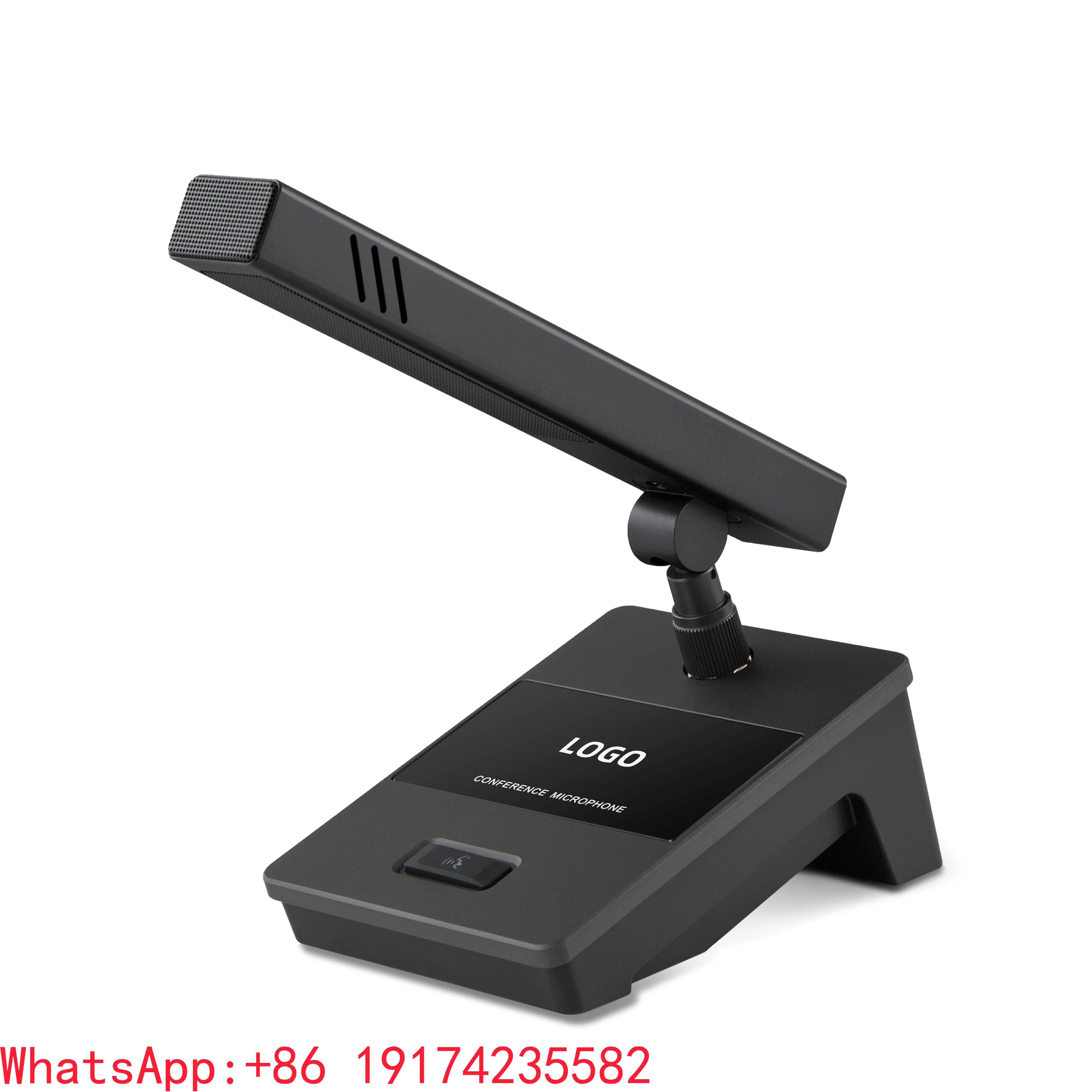 TTA200 With Screen Customized Logo Wired Condenser Desktop 48V Conference Microphone  8m Cable for Meeting Live Streaming Church