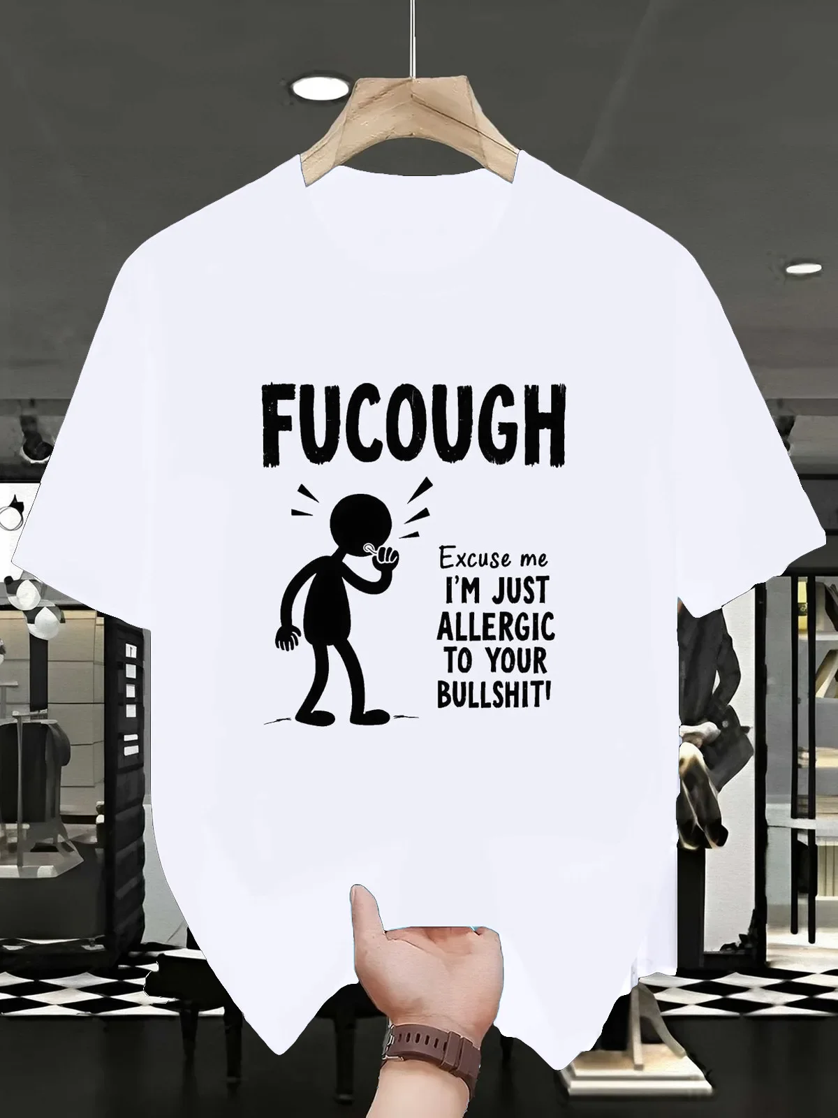 Sarcastic Allergy Season T-Shirt with Funny Graphic Humor Tee Funny Shirt Grunge Streetwear Novelty T-Shirt Summer Fashion Tops
