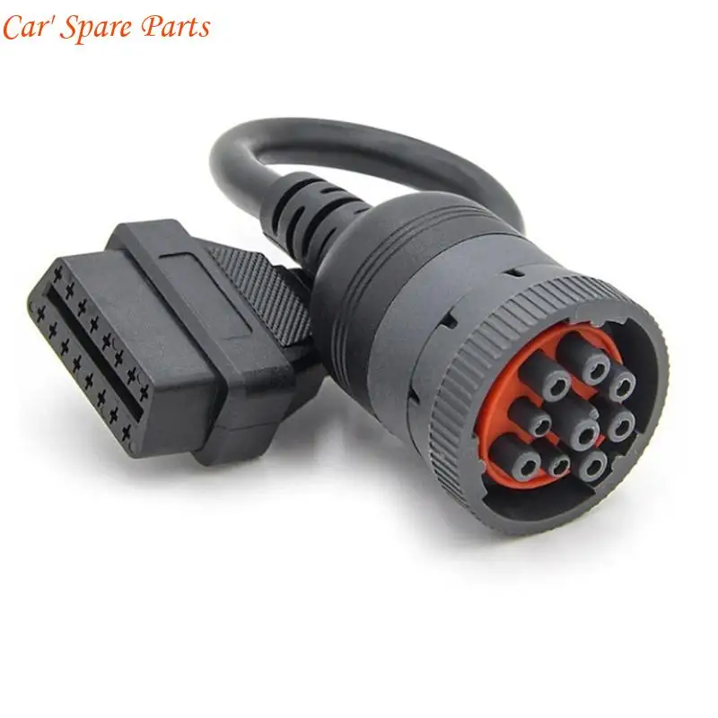 Y4UA J1939 9Pin sang Obd2 16Pin Cáp chẩn đoán xe tải Phù hợp với xe