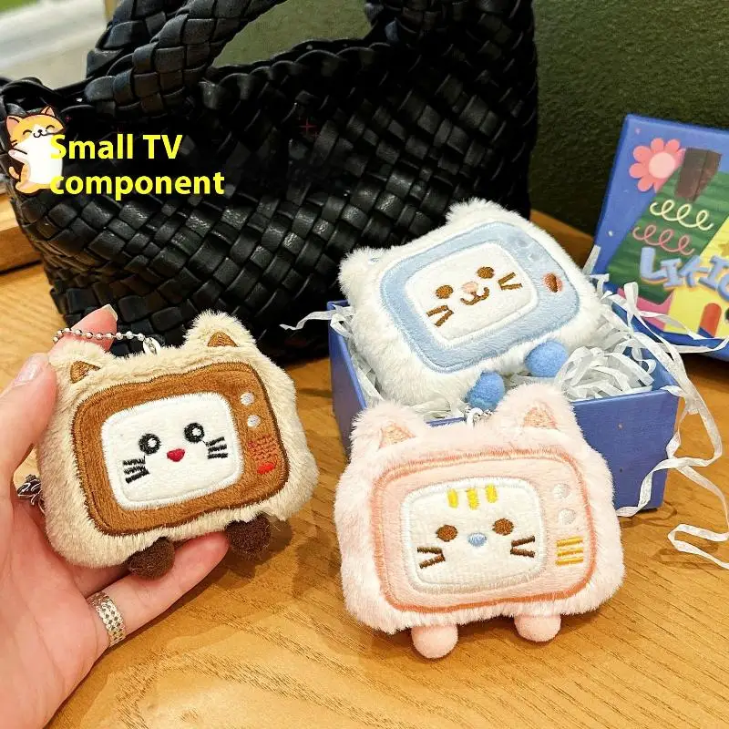 Simpatico cartone animato TV gatto peluche decorazione portachiavi ciondolo gatto Kawaii bambola di pezza giocattoli zaino ciondolo ornamento accessori regali