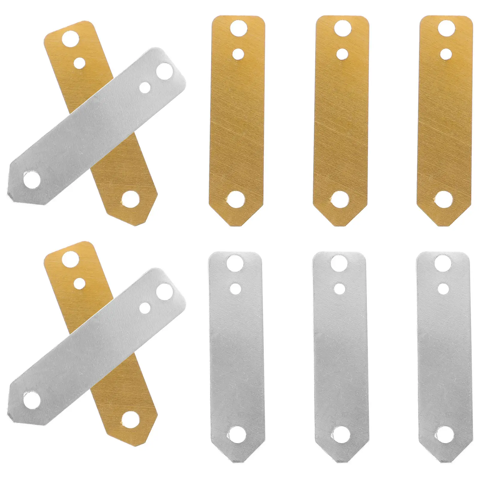 10pcs Material Zinc Copper Strips Anode Sheets for Fruit Battery Experiment Tools Metal Cell Plates