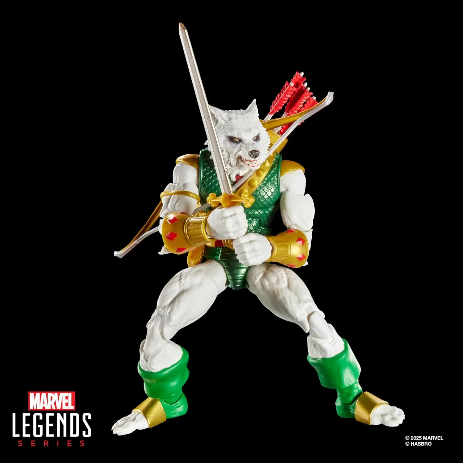 SPIDER-MAN Marvel Legends Series Magic: The Gathering Man-Wolf 6-inch actiefiguur speelgoed en exclusieve folie verzamelkaart