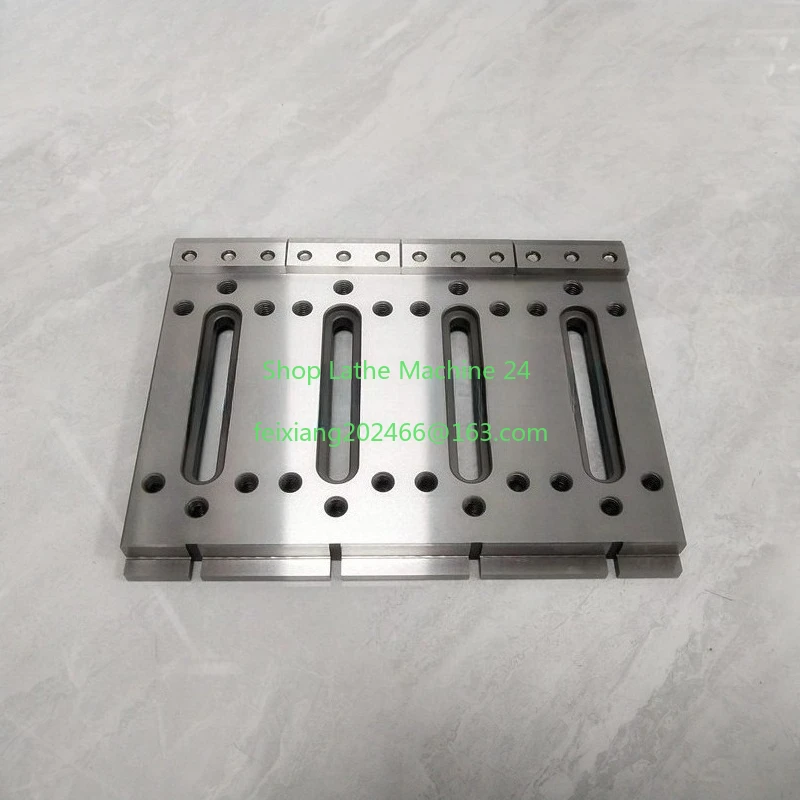 

1PC EDM Wire Cutting Slow Wire Accessory M8 Lengthened Four-mesh Fixture Press Plate 150x200x50x15mm