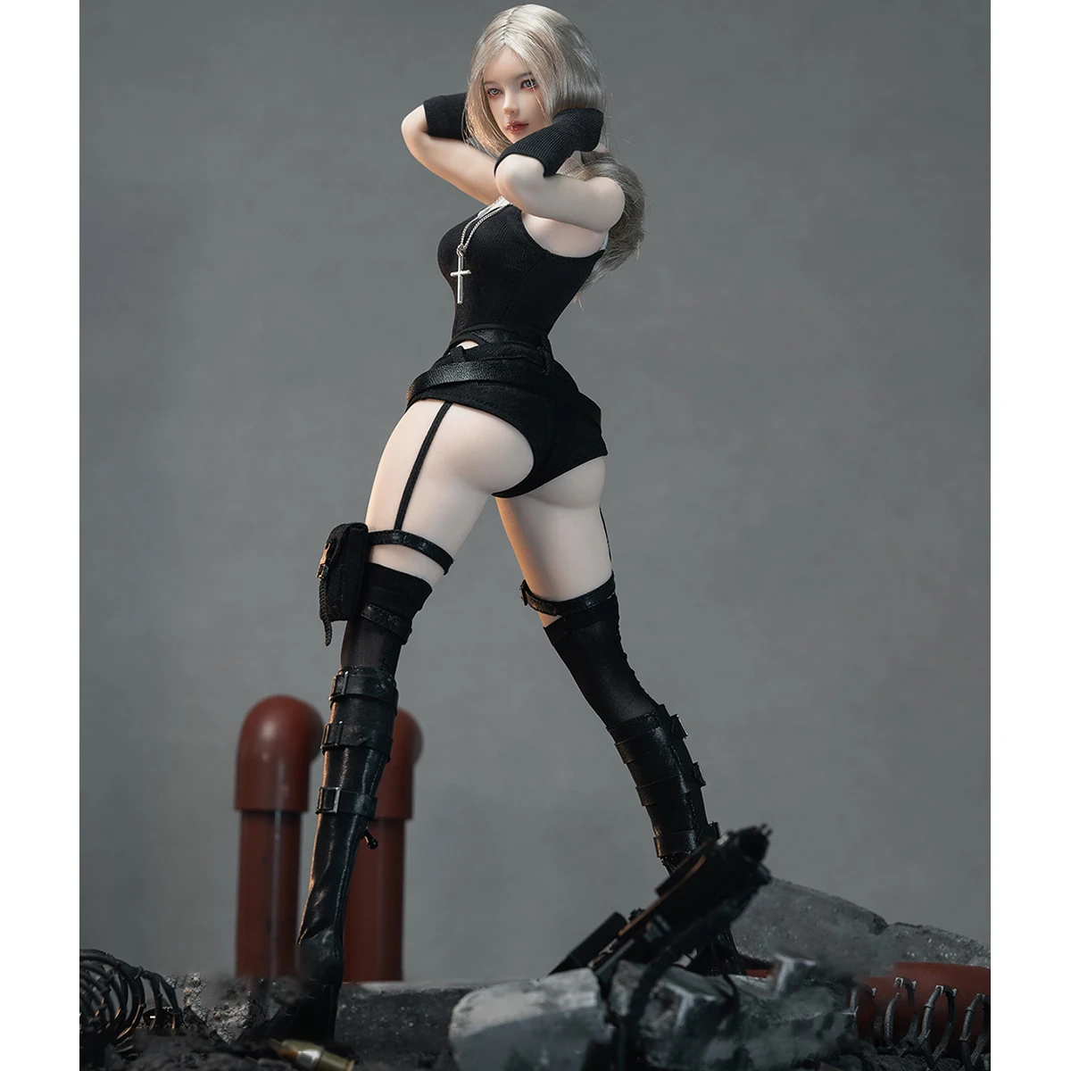 HiPlay I8Toys 1/6 Holy Light Da Lai Lai Quiet Dog Agnes Figuras de ação