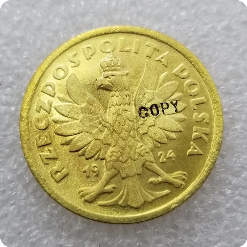 COPY REPLICA 1924-Poland-Polonia-Polska-Polen-Pologne-50-zlotych COPY COIN