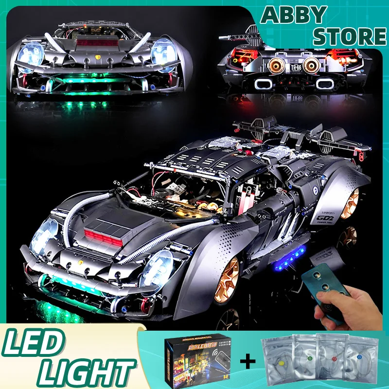 

DIY RC LED Light Kit For LEGO 10629 Technical Speed Sports Vehicle (Only LED Light,Without Blocks Model)