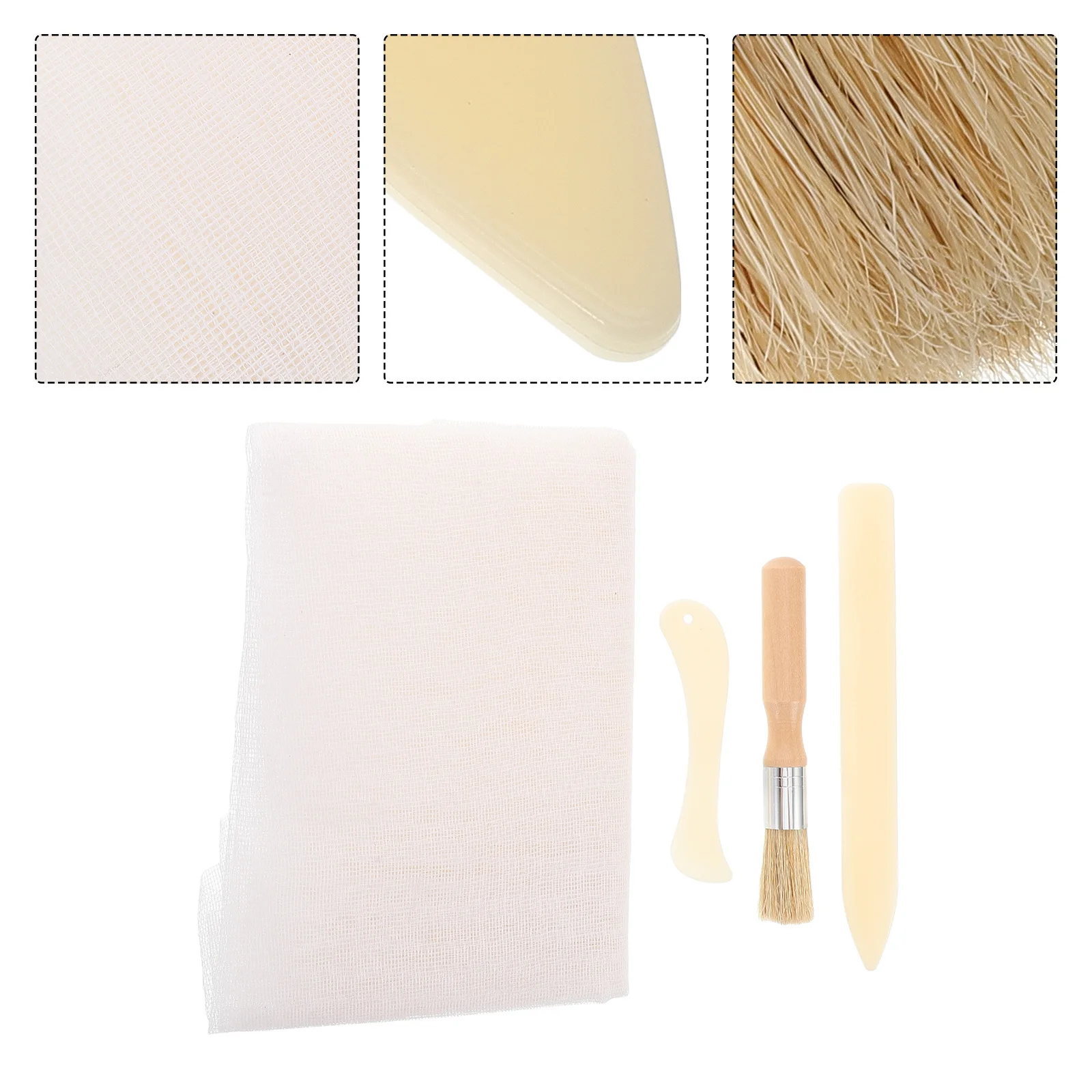 1 مجموعة كتاب ملزمة القماش عدة لإصلاح الكتاب القديم دائم النسيج العظام مجلد الغراء فرش متنوعة اللون لوازم تجليد الكتب