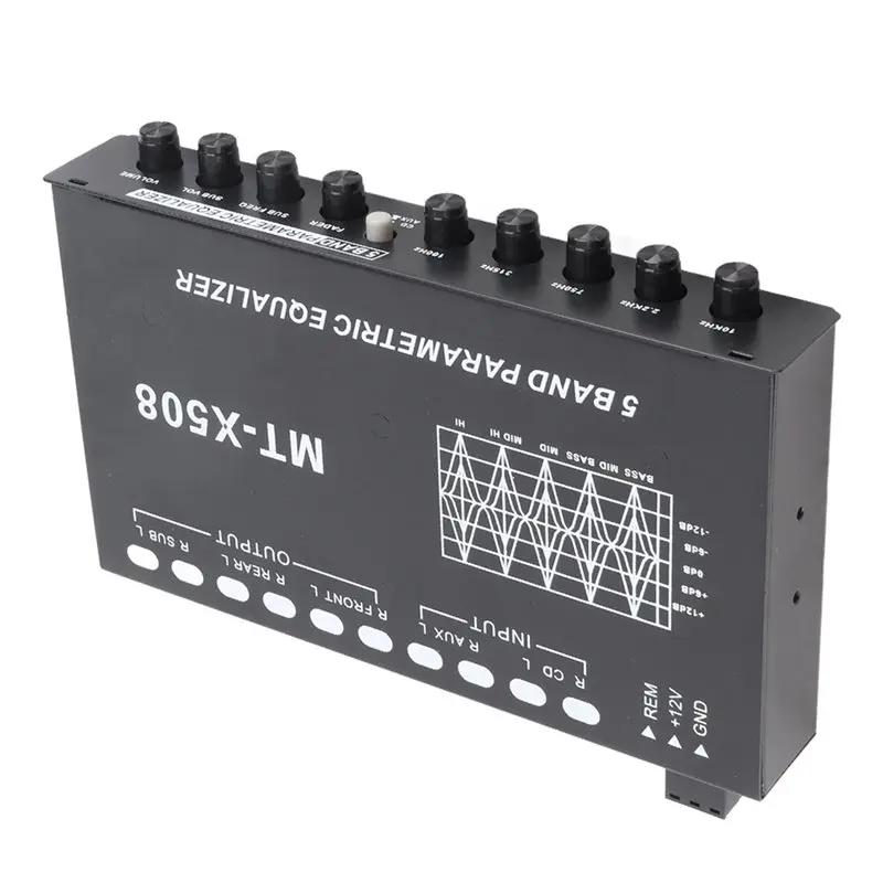 Picture 5: X508 Car Audio Equalizer 5 Band Parametric EQ For Car Stereo Tuning