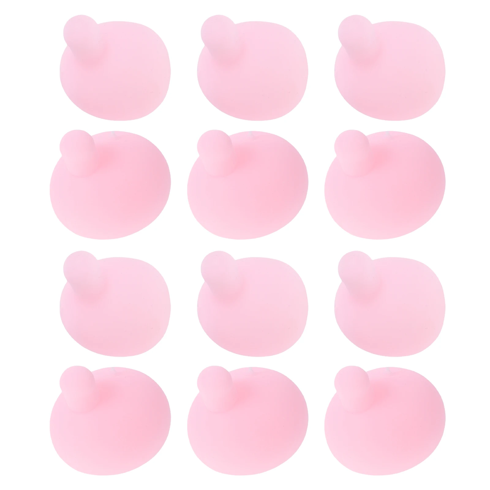 

12Pcs Press Bubble Insert Pink Silicone Diy Doll Making Parts For Craft Projects Squeeze Toy Accessories