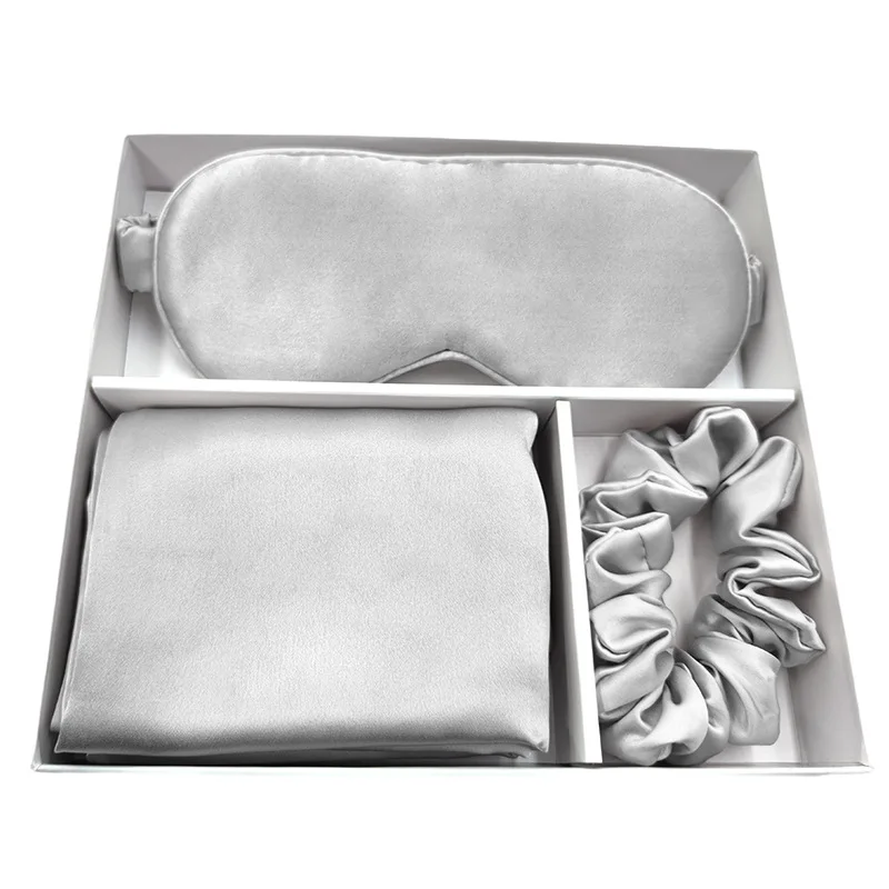 

Luxury Gift Set: Pure Set Sleep Silk Eye Mask and Silk Pillowcase Set Gift Box