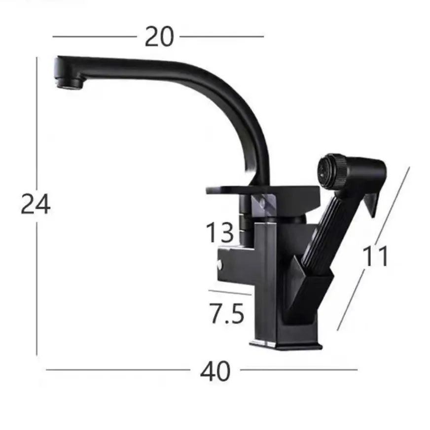 pull out solid stainless steel faucets nickel basin faucet modern