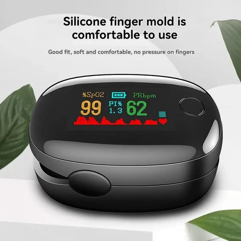 2-in-1 Infrared Body Temperature Gun Medical Non-Contact Smart Baby Elderly Forehead Temperature Gun Pulse Monitor Oximeter