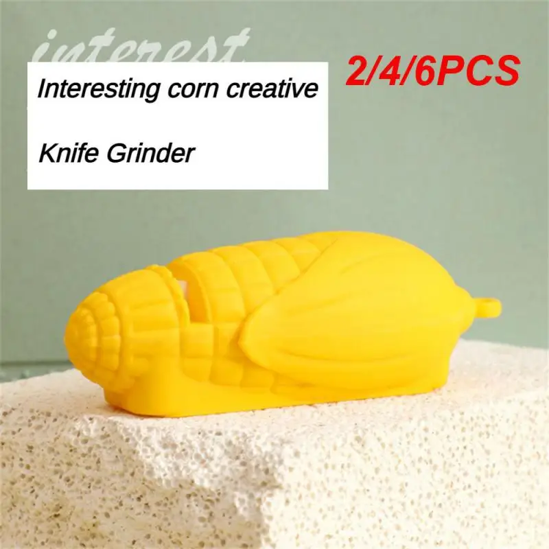 2/4/6PCS Quick Blade Stone Corn New Select Material Quick Sharpening Home Supplies Small Grindstone Small Sharpening Fun Look