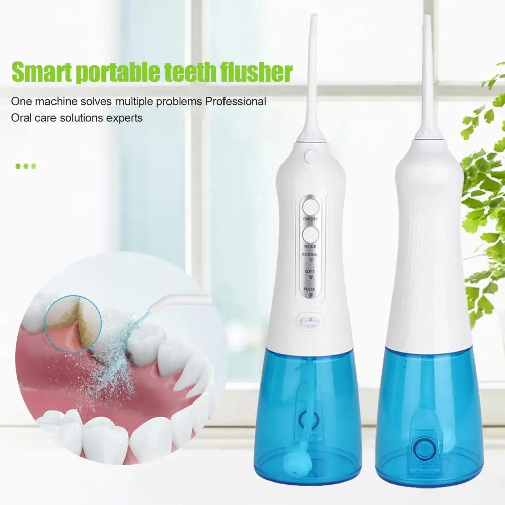 IPX7 Waterproof Portable Water Flosser - 360° Rotatable Tip Oral Irrigator for Deep Cleaning, Ideal for Travel