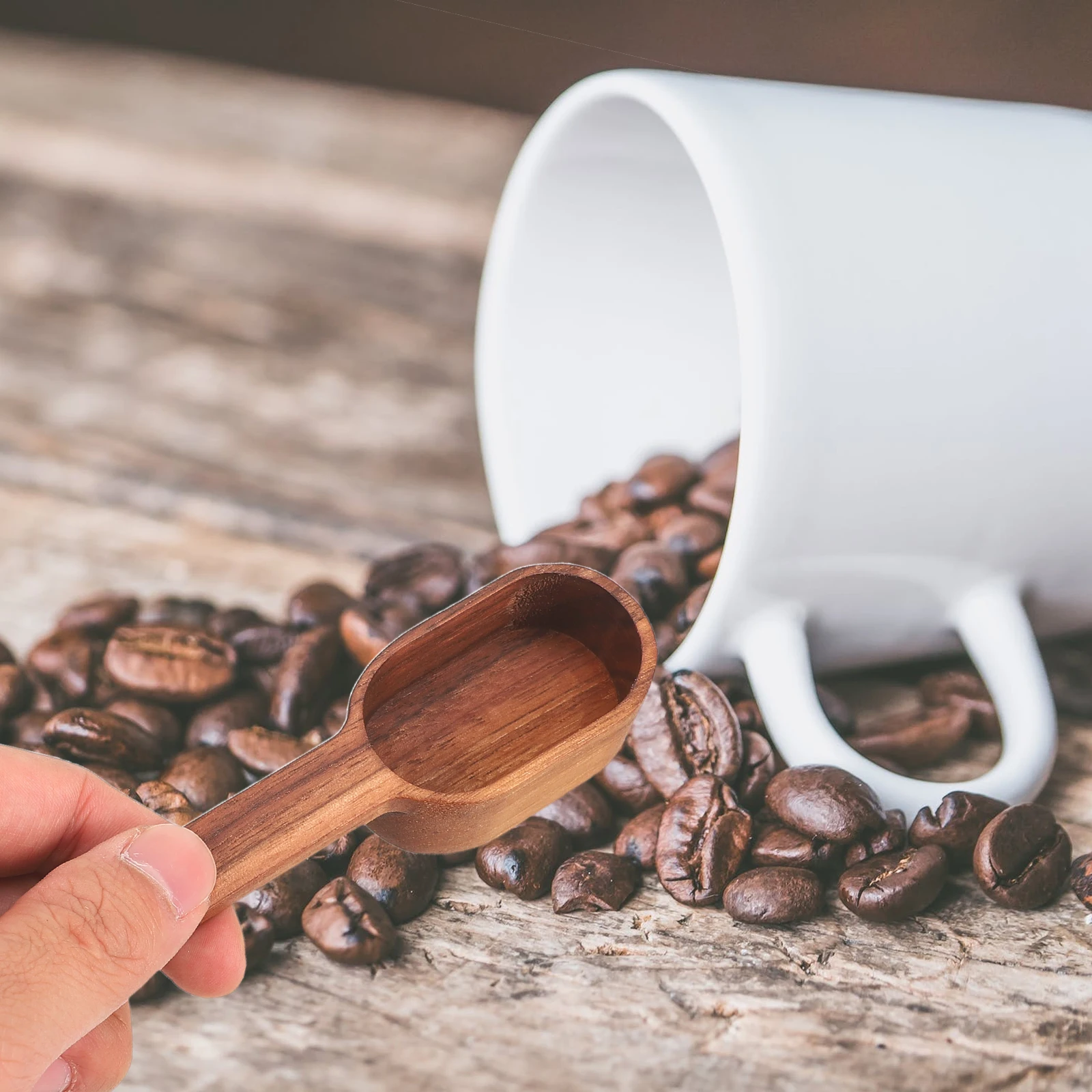 

Black Walnut Spoon Coffee Spoons Scoop Scoops Measurement Measuring Teaspoon Mini