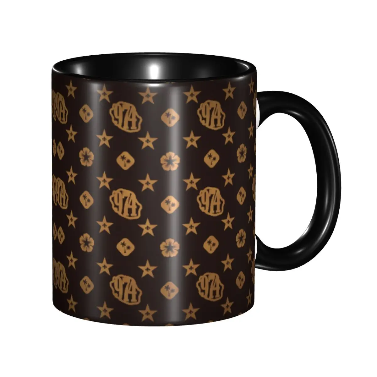 

Custom Reunia Island 974 Luxury Coffee Mug DIY Fleur De Lys Ceramic Milk Tea Cups