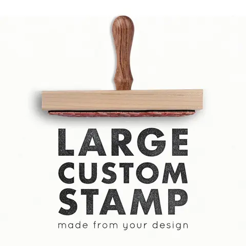 Bilashmart Personalized Wedding Stamp Wood Block Rubber Stamps Small Business Company Branding Stamp Custom Packaging Seal
