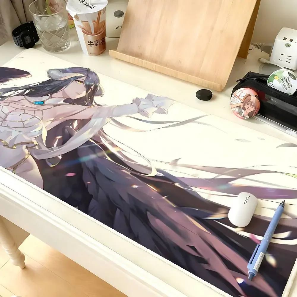 AnIME O-OVerlord A-Albedo Mouse Pad Computer Mat Deskpad Laptop Keyboard Mat Office Large Landscape Mousepad