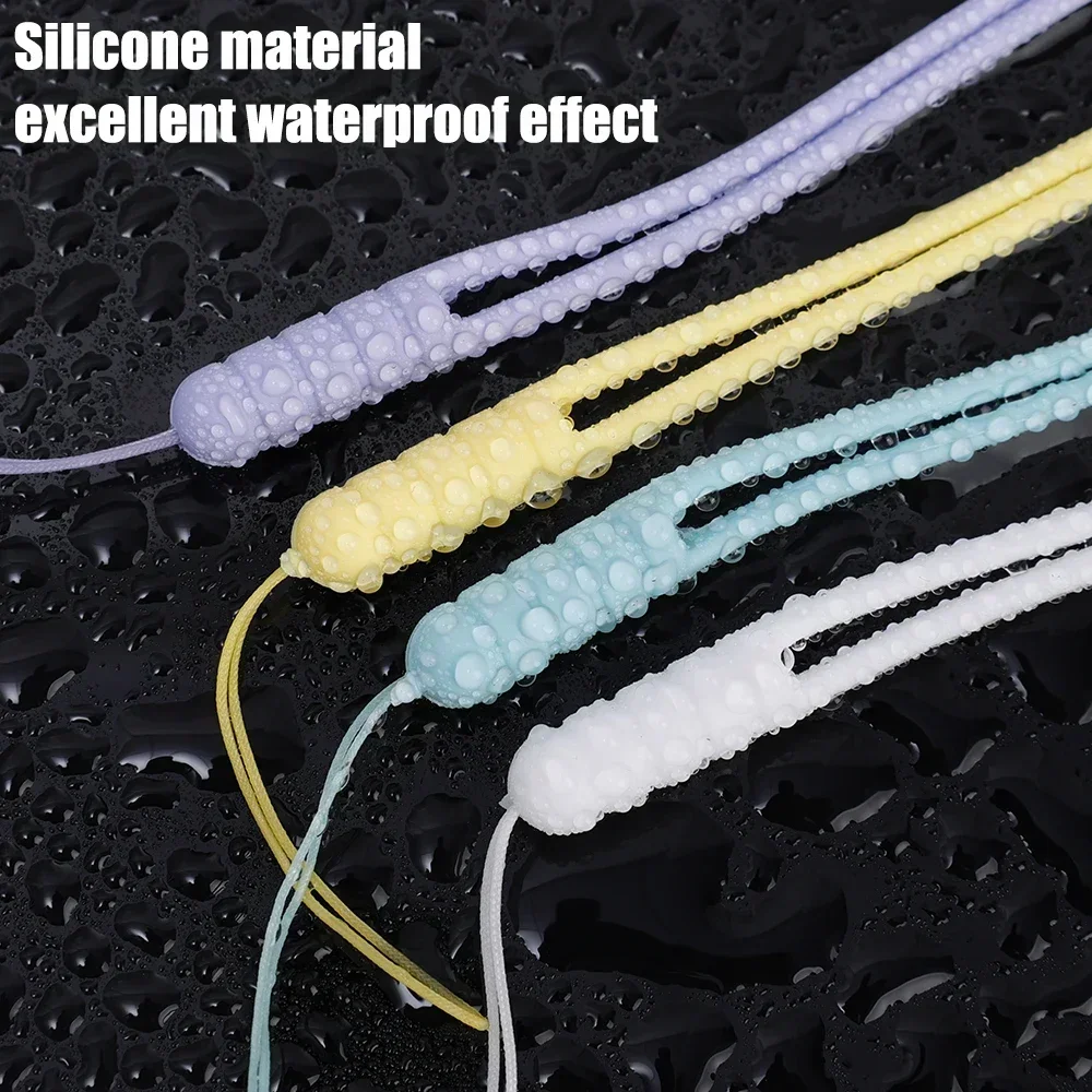 Silicone Correias de Pulso para Telemóveis, Mão Lanyard, Câmera e Chaves Corda, Anti Lost Hanging Rope, Chaveiro, Universal, 1 PC, 5PCs