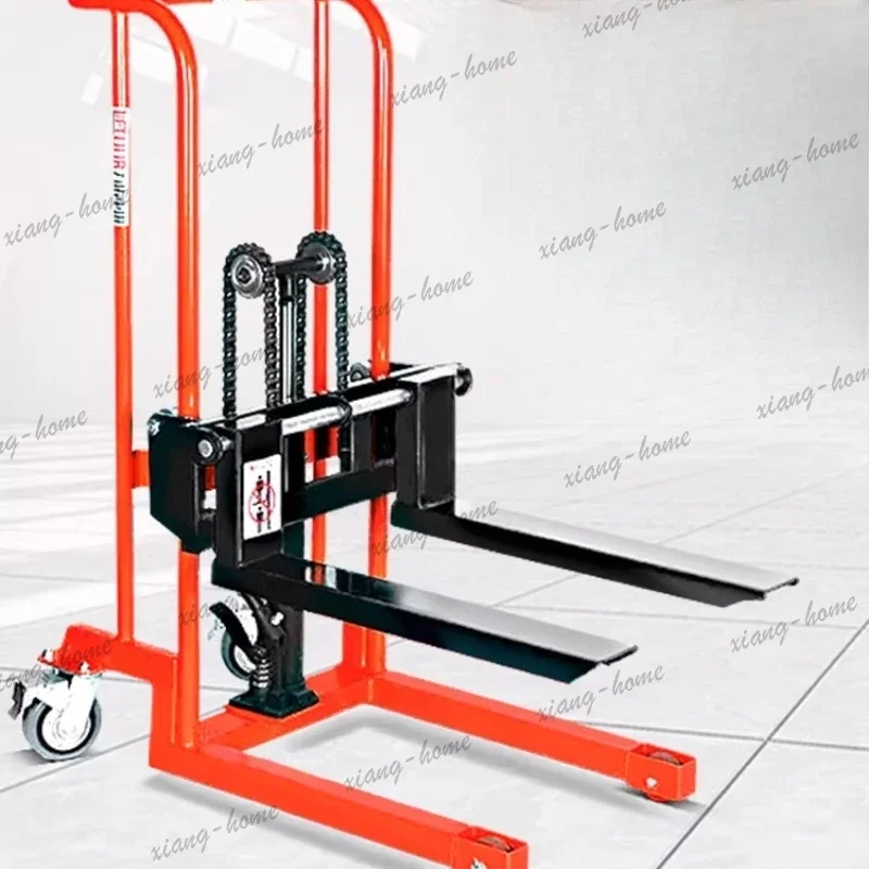 Best Sellers Strengthened Forklift Truck Manual Hydraulic Lightweight Forklift Truck Compact Commercial Furniture Carrello Eleva