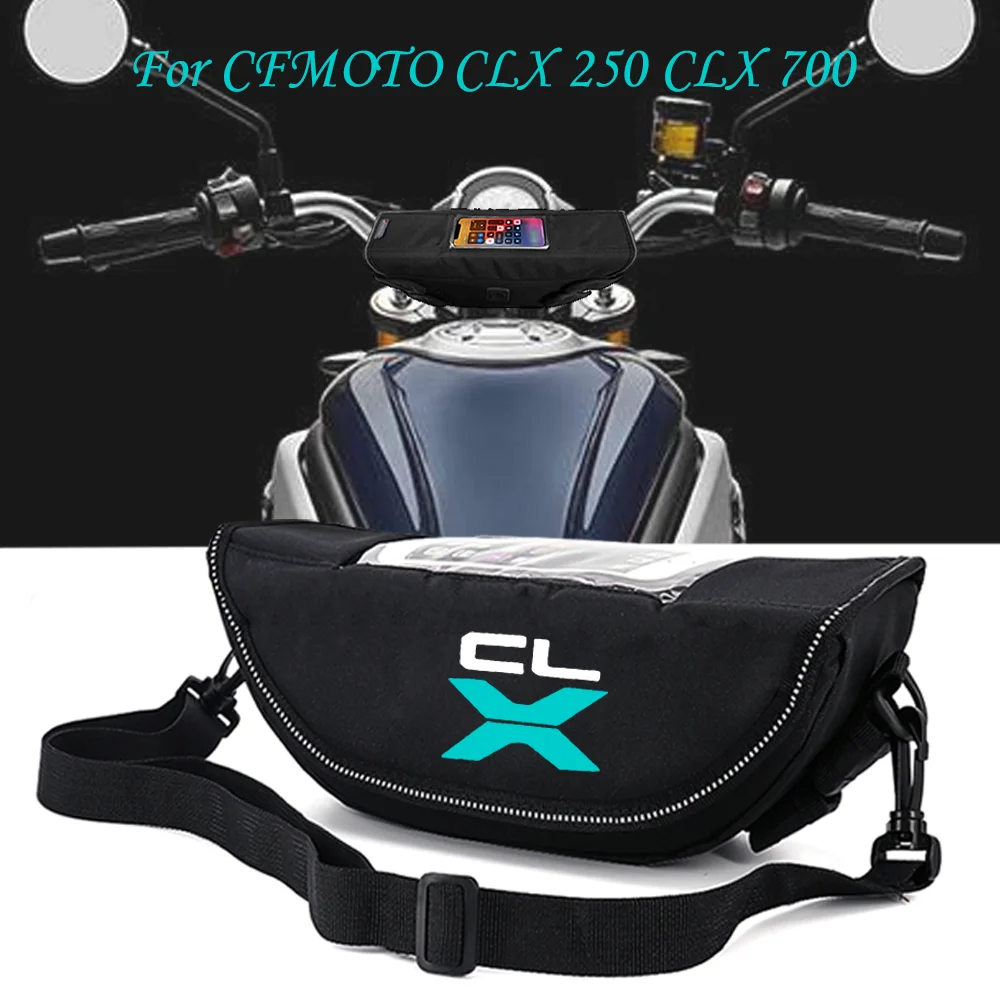 

For CFMOTO 700-CLX CLX 700 CLX 250 Dustproof and Waterproof Motorcycle Steering Wheel Navigation Bag